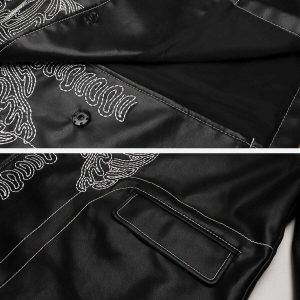 classic black skull jacket [edgy] streetwear essential 8281